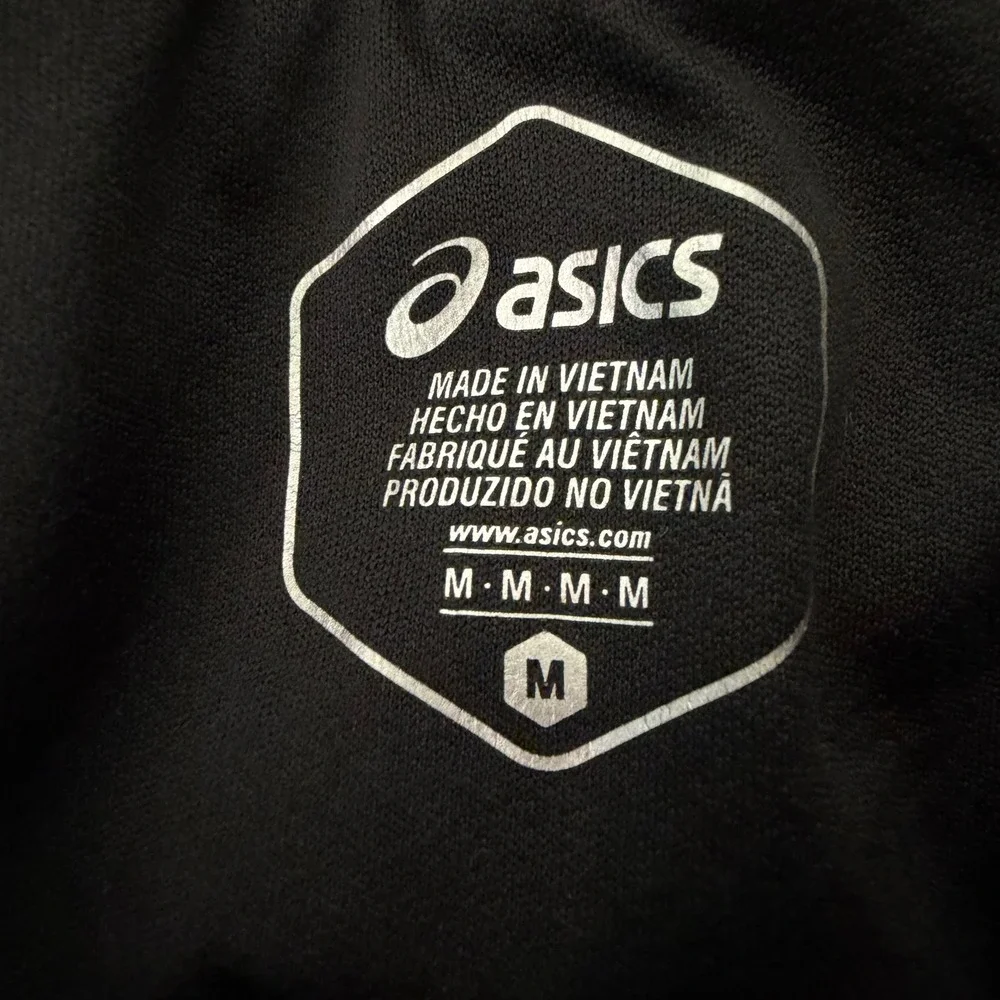 Asics Womens Black Running Shorts Reflective Brief Liner Athletic M #457 - Picture 6 of 7
